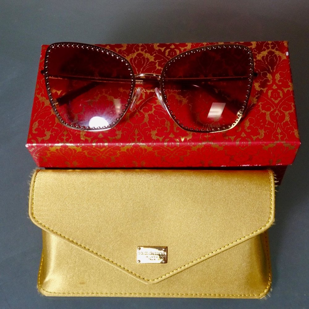 Dolce & Gabbana Sunglasses Gold Frame